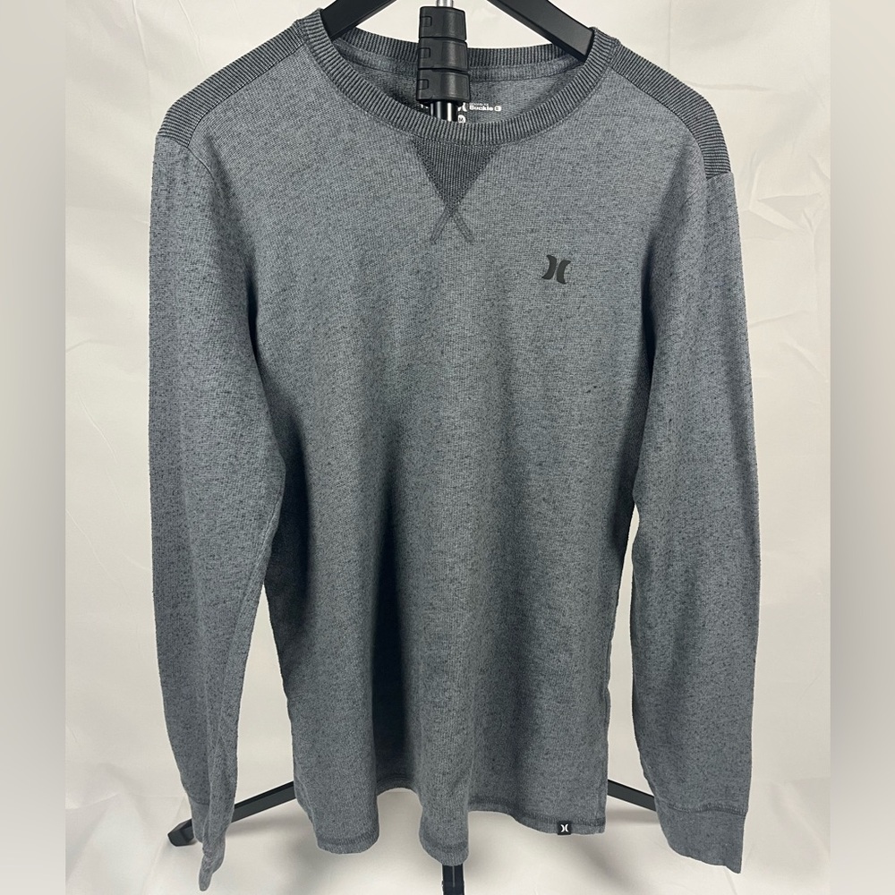 Hurley Men’s Gray Long‎ Sleeve Crewneck Shirt Size Medium